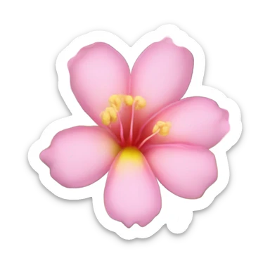 Flor hawallana  Rosa  sticker