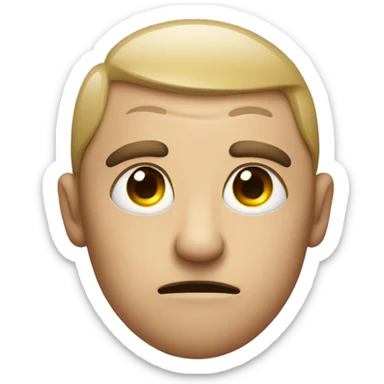 Eye roll with a smirk sticker