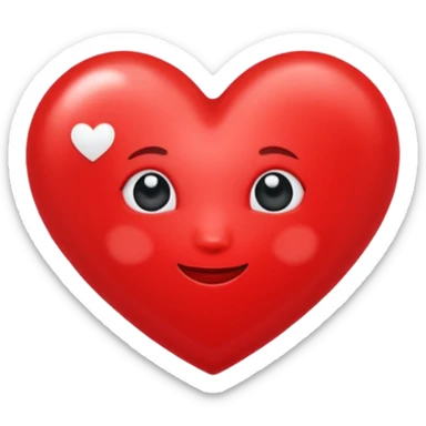 Creami un cuore rosso con scritto Dany sei solo mia sticker
