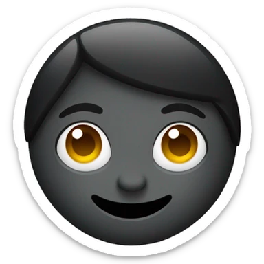 black chat icon sticker