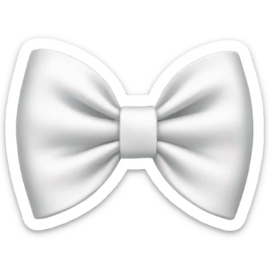 White bow sticker