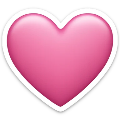 Pink heart sticker