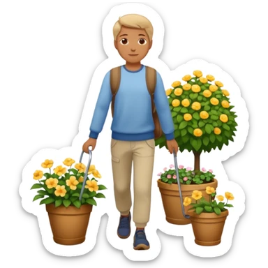 walk IN THE GARDEN and relax. sticker