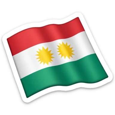 Kurdistan flagged  sticker