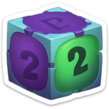 Rubick’s cube 2x2 sticker