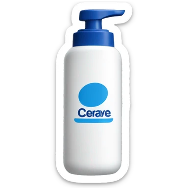 cerave washing foam bottle sticker