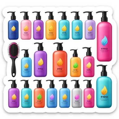 hair care sticker