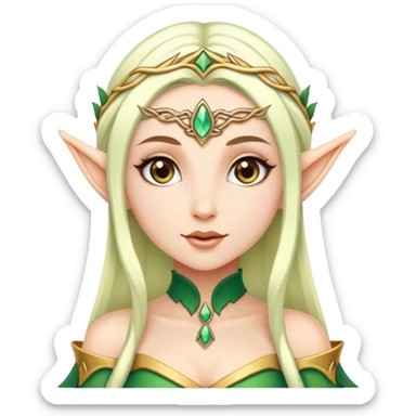 Diva elf princess sticker