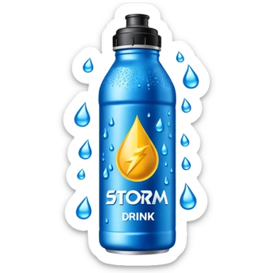  storm energy drink bottle sticker