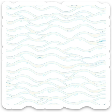 Waves art deco sticker