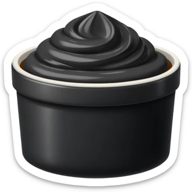 black sesame paste sticker