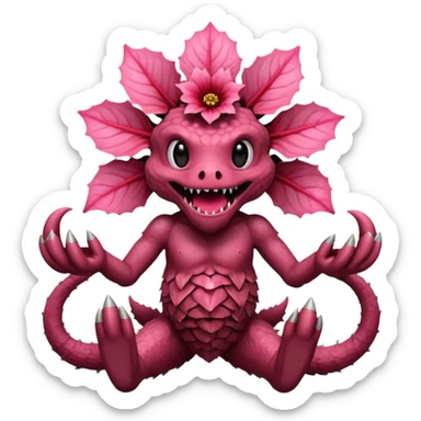 a flower like a monster a demogorgon basically but without e sticker