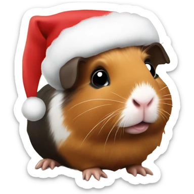 Christmas Guinea pig  sticker