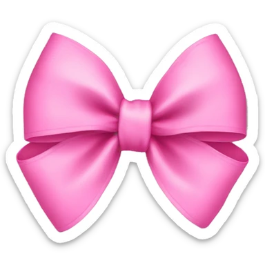 Pink bow  sticker