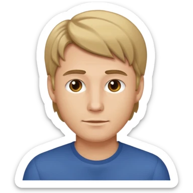 male darkblond sticker