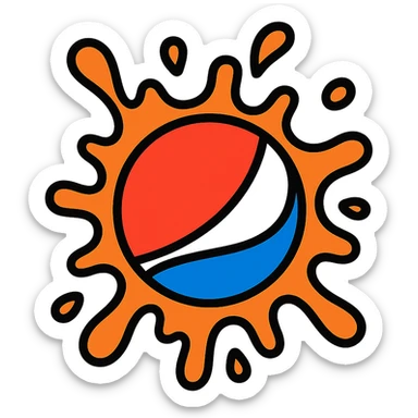 Pepsi splash sticker