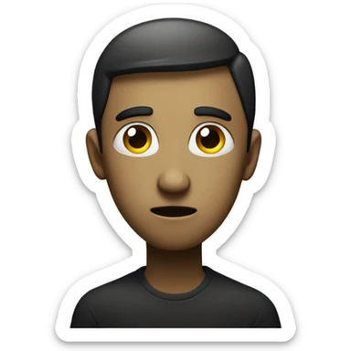 confrontation in the dark, make him a little more sad  sticker