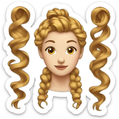 Ribbon hairstyle  sticker
