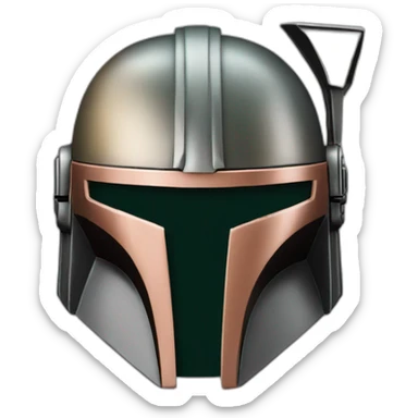 The Mandalorian headshot sticker