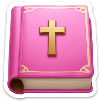 Pink bible  sticker