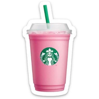 Pink drink from Starbucks  sticker