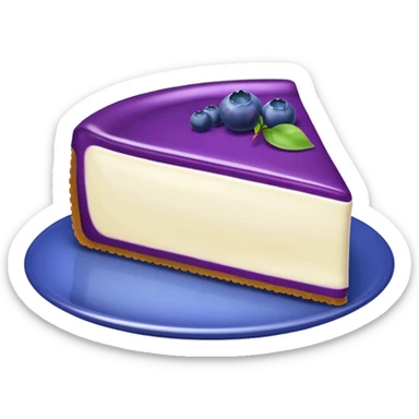 Blueberry cheesecake sticker