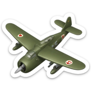 Un avion de guerre sticker