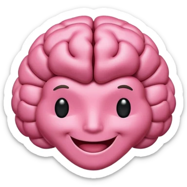 Cerebro sonriente sticker