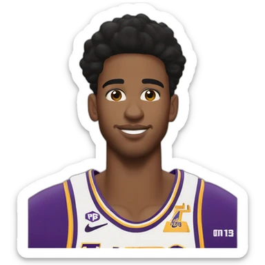 Austin Reaves lakers Oklahoma white rookie sticker