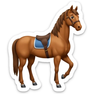 caballo con 4 patas sticker