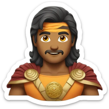 An Indian superhero who is Buddhist sticker