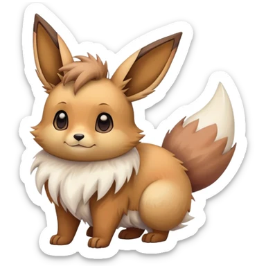 Colorful Linoone-Eevee-hybrid sticker