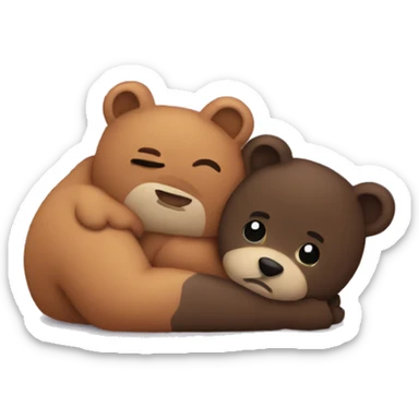 Cuddle sticker