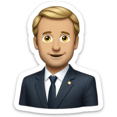 sala avec macron  sticker