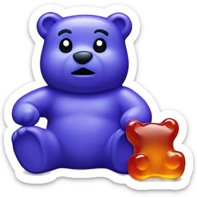 Gummy bear sticker