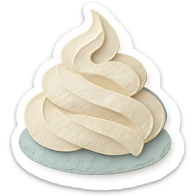 whipped cream swirl sticker