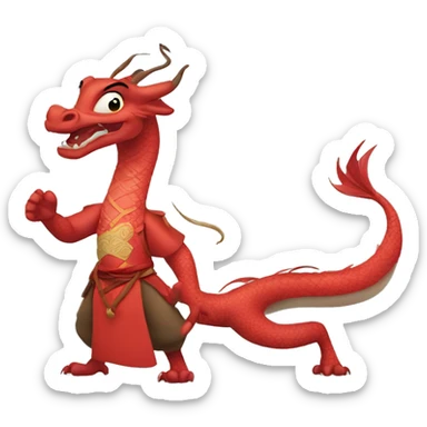 mushu de mulan  sticker