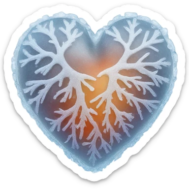 Frozen heart sticker