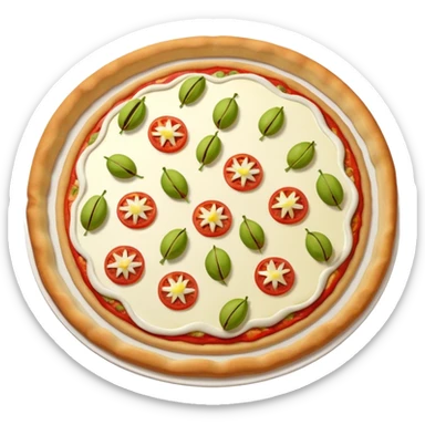 a lot of pistachio and white cream(main), under the cream there is jambon beurre like flower, pizza sticker