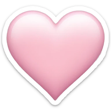 Light pink heart sticker