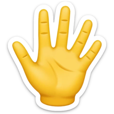 YVL emoji not to realistic make it look like an emoji hand sticker