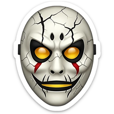 Spooky Killer Mask sticker