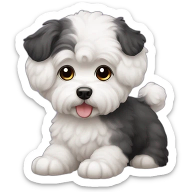 Perrito Bichon maltés sticker
