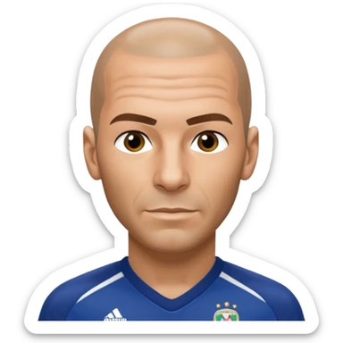 Zinedine zidane 2006 world cup jersey sticker