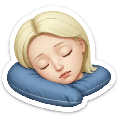 a sleepy and tired person sticker