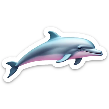 Pastel-pink-colors-dolphin sticker