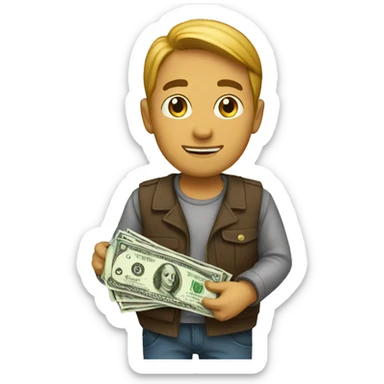 money seeker sticker