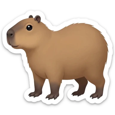 Capybara whit joint sticker