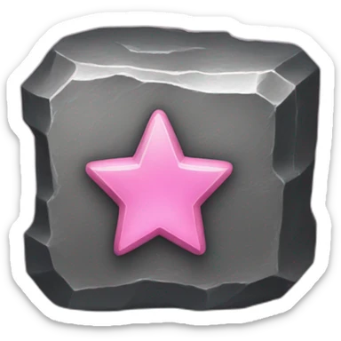 iron-ingot-with-a-pink-star sticker