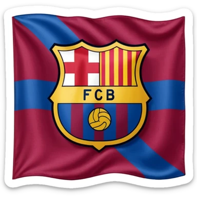 Create FC Barcelona flag emoji sticker